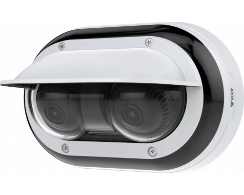 Axis AXIS P4707-PLVE - Netzwerk-Panoramakamera - Kuppel - Aussenbereich - Vandalismussicher / Wetterbestandig - Farbe (Tag&Nacht) - 2 x 5 MP - 2592 x 1944 - feste Irisblende - verschiedene Brennweiten - Audio - GbE - MJPEG, H.264, H.265 - PoE Cl