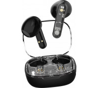 Streetz Ausinės į ausis STREETZ, permatomos, juodos / T150-BLK / 6612030