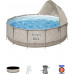 Bestway Swimming pool Garden Rack Z Baldachimem Daszek 396 x 107 cm Bestway 561FY