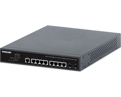 Switch Intellinet Network Solutions INTELLINET 10-Port L2+ Managed PoE++ Switch 8x Gbit 2x SFP