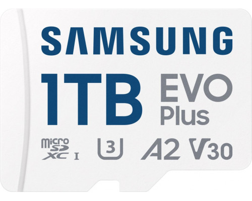 SD  Samsung EVO Plus 2024 MicroSDXC 1 TB Class 10 UHS-I/U1 A2 V30 (MB-MC1T0SA/EU)