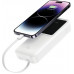 Usams USAMS z wbudowanymi kablami USB-C+Lightning 30000 mAh 20W PD+Qc 3.0 Fast Charge X-chel Series violet/purple 30KCD21303 (US-CD213)