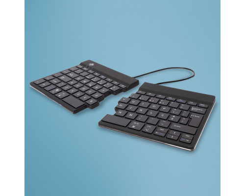 R-GO Tools R-Go Tools ErgonomicznaR-Go Split Break klawiatura, z oprogramowaniem do robienia przerw, QWERTY (PT), Bluetooth, czarna