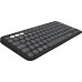 Logitech Logitech Pebble 2 Combo, Mini, RF Wireless + Bluetooth, Scissor key switch, QWERTY, Graphite, Mouse included