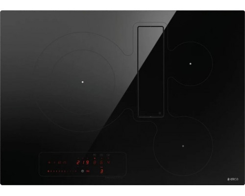 Elica Elica NIKOLATESLA FIT 3Z BL/A/72, Black, Built-in, Zone induction hob, Glass, 3 zone(s), 3 zone(s)