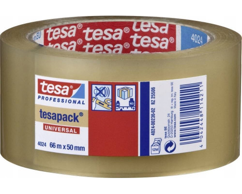 Tesa Tesa Packband 66m x 50mm Universal trasparent 04024