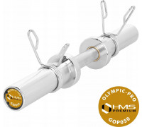 HMS GOP050 (+ZACISKI) Short Barbell Bar OLIMPIJSKI 5KG 50CM HMS