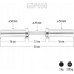 HMS GOP050 (+ZACISKI) Short Barbell Bar OLIMPIJSKI 5KG 50CM HMS
