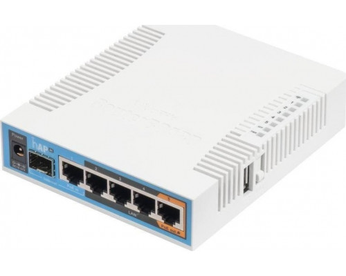 Switch MikroTik MikroTik | hAP ac | RB962UiGS-5HacT2HnT | 802.11ac | 2.4/5.0 | 1300 Mbit/s | 10/100/1000 Mbit/s | Ethernet LAN (RJ-45) ports 5 |