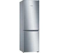 Bosch Bosch | Šaldytuvas | KGN36NLEA | Energy efficiency class E | Free standing | Combi | Height 186 cm | No Frost system | Šaldytuvas net capacity 216 L | Šaldiklis net capacity 89 L | 42 dB | Nerūdijantis plienas