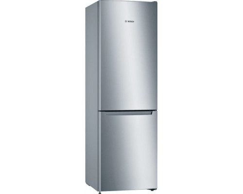 Bosch Bosch | Šaldytuvas | KGN36NLEA | Energy efficiency class E | Free standing | Combi | Height 186 cm | No Frost system | Šaldytuvas net capacity 216 L | Šaldiklis net capacity 89 L | 42 dB | Nerūdijantis plienas