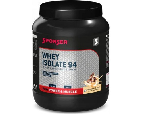 Sponser WHEY ISOLATE 94 Kafija Latte 850g skārda (NEW)