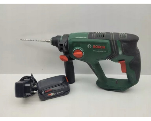 Bosch Bosch cordless hammer drill UniversalHammer 18V (green/black, 2x Li-ion batteries 2.5Ah, case, POWER FOR ALL ALLIANCE)