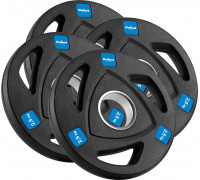 Rebel Zestaw obciążeń żeliwnych gumowanych 4x2.5kg, otwór olimpijski 51mm,  REBEL ACTIVE