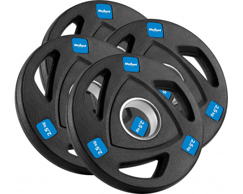 Rebel Zestaw obciążeń żeliwnych gumowanych 4x2.5kg, otwór olimpijski 51mm,  REBEL ACTIVE