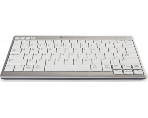 BakkerElkhuizen BakkerElkhuizen UltraBoard 950 Wireless klawiatura RF Wireless QWERTY US English Szary, Biały