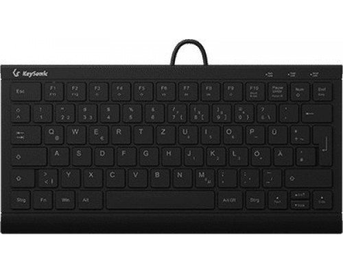 Keysonic KeySonic KSK-5011ELC (DE) klawiatura USB QWERTZ Niemiecki Czarny