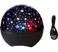 LeanToys Gwiazd Lampka Nocna Głośnik 2w1 Black