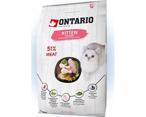 ONTARIO Ontario Kitten vištiena 2kg (Kačiukams su vištiena)