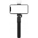 Selfie nūjiņa Hurtel Selfie nūjiņa WH1YXS teleskopisks tripods 1m ar apaļo lampu un turētāju telefonam - black