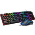 .  PRZEWODOWA PODŚWIETLANA GAMINGOWA DLA GRACZY LED + MYSZ