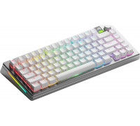 Glorious Glorious GMMK 3 Pro Wireless 75 % Custom Gaming-Tastatur - Pre-Built, ANSI (US), Fox Switches, silber