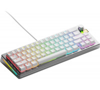 Glorious PC Gaming Race Glorious GMMK 3 Pro HE 65 % Custom Gaming-Tastatur - Pre-Built, ANSI (US), Fox HE Switches, silber