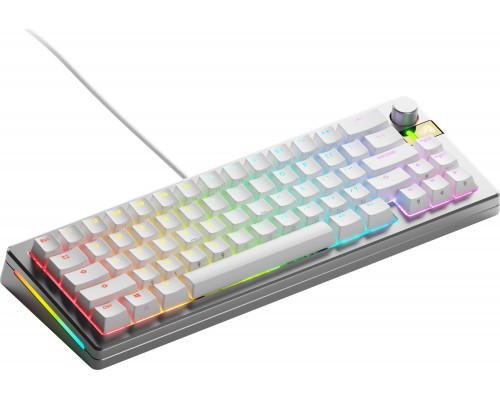 Glorious PC Gaming Race Glorious GMMK 3 Pro HE 65 % Custom Gaming-Tastatur - Pre-Built, ANSI (US), Fox HE Switches, silber