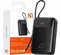 Mcdodo Power bank Mcdodo MC-3720 20000mAh, USB-C, USB-A, cable USB-C