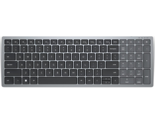 Dell DELL KB740 klawiatura Biuro RF Wireless + Bluetooth QWERTY Skandynawia Szary, Czarny