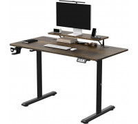 Gaming galds Ultradesk Gaming galds, elektycznie regulowany, 120X60 cm, 72-117 cm, HIGHLANDER BROWN, brązowy, ULTRADESK