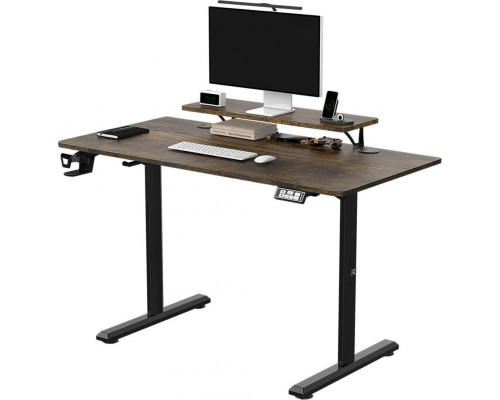 Gaming galds Ultradesk Gaming galds, elektycznie regulowany, 120X60 cm, 72-117 cm, HIGHLANDER BROWN, brązowy, ULTRADESK