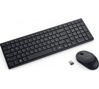 Dell Dell | Silent Keyboard and Mouse | KM555 | Keyboard and Mouse Set | Wireless | Ukrainian (QWERTY) | Black | 2.4 GHz, Bluetooth 5.1 | Wireless connection