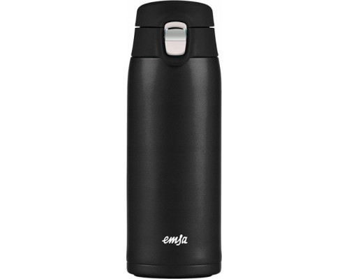 Emsa Emsa TRAVEL MUG light thermal mug (black (matt), 0.4 liters, flip lid)
