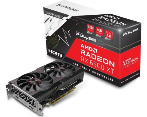 *RX6500XT Sapphire Pulse Radeon RX 6500 XT OC 4GB GDDR6 (11314-07-20G)