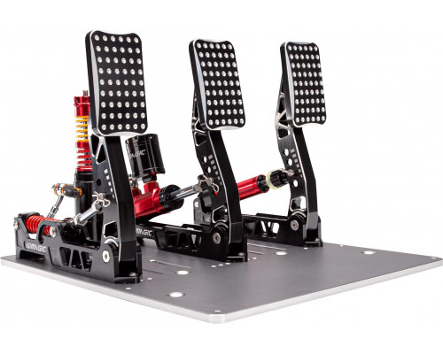 Simagic P2000 Hydraulic 3-Pedal Set, 100KG Loadcell - Crimson Edition