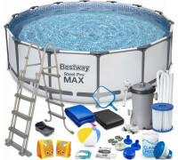 Bestway Swimming pool Power Steel, circle, 488x122 cm Lumarko!