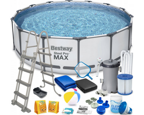 Bestway Swimming pool Power Steel, circle, 488x122 cm Lumarko!