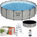 Bestway Swimming pool Power Steel, circle, 488x122 cm Lumarko!