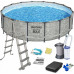 Bestway Swimming pool Power Steel, circle, 488x122 cm Lumarko!