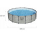 Bestway Swimming pool Power Steel, circle, 488x122 cm Lumarko!