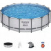 Bestway Swimming pool Power Steel, circle, 488x122 cm Lumarko!