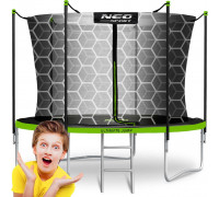 Garden Trampoline Neo-Sport NeoSport Garden Trampoline 8ft/252cm With inner mesh i drabinką