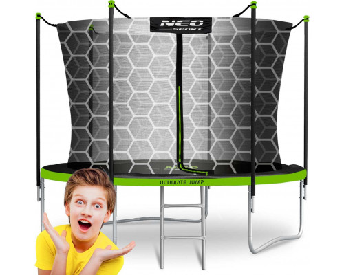 Garden Trampoline Neo-Sport NeoSport Garden Trampoline 8ft/252cm With inner mesh i drabinką