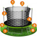 Garden Trampoline Neo-Sport NeoSport Garden Trampoline 8ft/252cm With inner mesh i drabinką