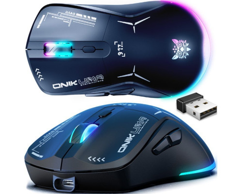 Onikuma ONIKUMA CW917 Myszka Gamingowa bezprzewodowa RGB : Kolor - czarny