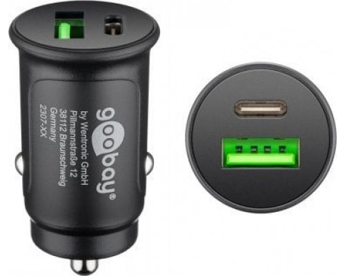 Goobay Podwójna ładowarka samochodowa USB-C™ PD (Power Delivery)