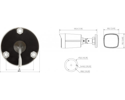 Dahua Technology KAMERA IP IPC-HFW1239TL1-A-IL-0360B Smart Dual Light - 1080p 3.6mm DAHUA