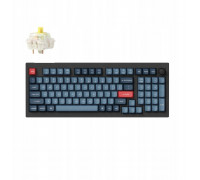 Keychron V5 Max QMK/VIA Wireless Custom Mechanical Keyboard Fully Assembled Knob / Carbon Black / Gateron Jupiter Banana