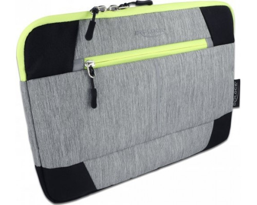 DeLOCK 18410 torba na laptop 33,8 cm (13.3") Etui pocket Black, Gray, Yellow